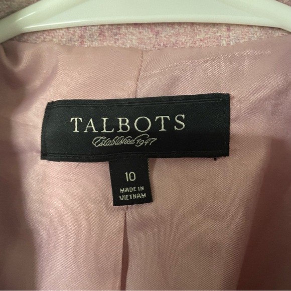 Gorgeous lavender wool tweed blazer from Talbots. Size 10. Perfect condition. - Picture 8 of 10